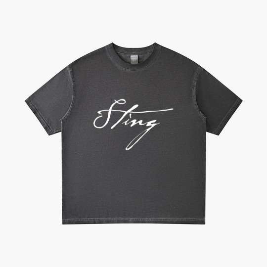 Discover Sting Logo Gradient T Shirts, Sting Vintage Music Gradient T Shirts