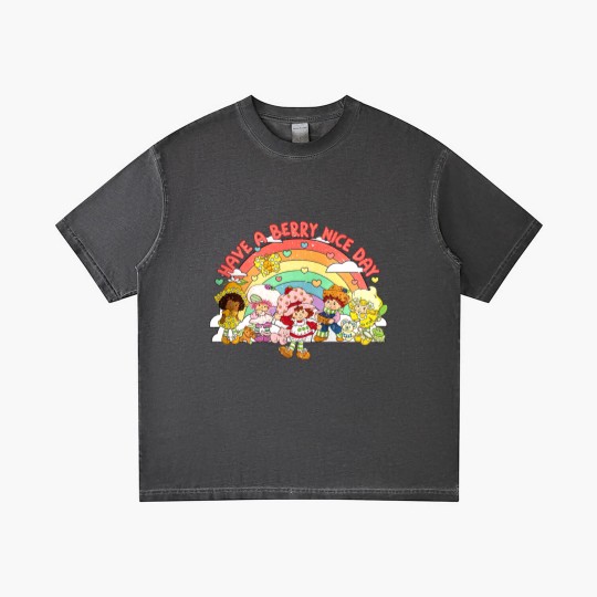 Discover Vintage Have a Berry Nice Day, Strawberry Shortcake Retro Gradient T Shirts, Berry Adventures