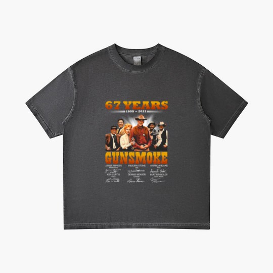 Discover Gunsmoke 68th Anniversary 1955-2023 Signatures Gradient T Shirts