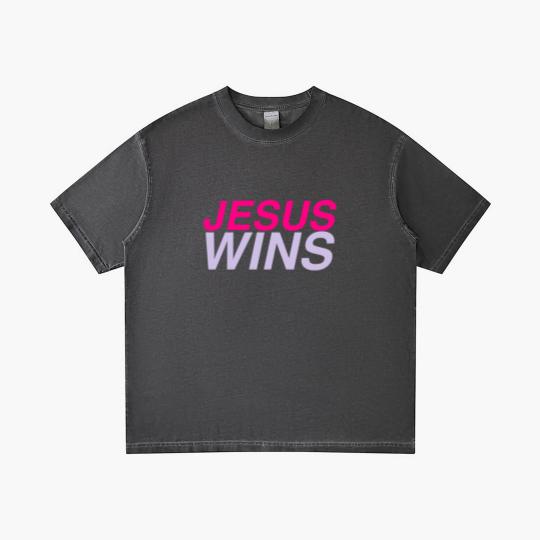 Discover Jesus Wins Gradient T Shirts