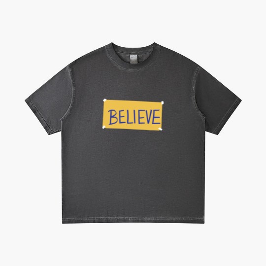 Discover Believe Gradient T Shirts, Motivational Sport Gradient T Shirts, Ted Lasso Believe Sign Gradient T Shirts