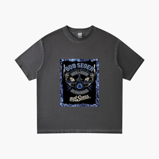 Discover Vintage Bob Seger & The Silver Bullet Band  Bob the legend Rock and Roll Gradient T Shirts
