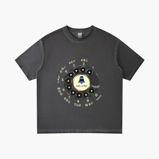 Discover Retro Rotary Dial Phone Old Phone Gradient T Shirts