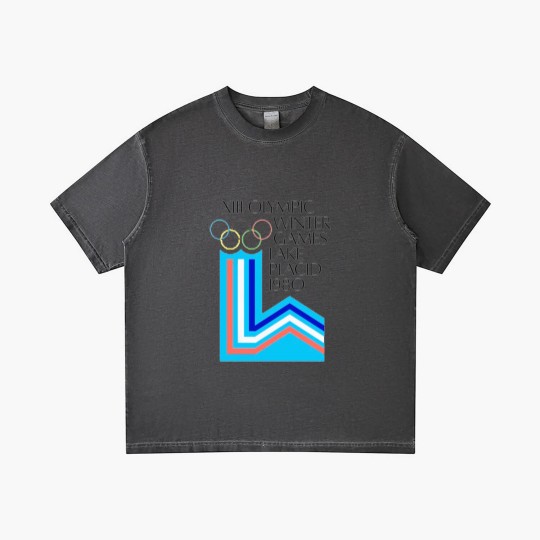 Discover Lake Placid 1980 Winter Olympics Gradient T Shirts