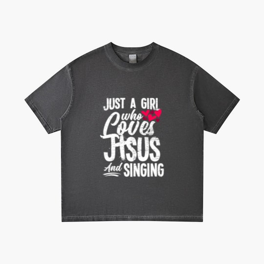 Discover Jesus Funny Singing Gradient T Shirts