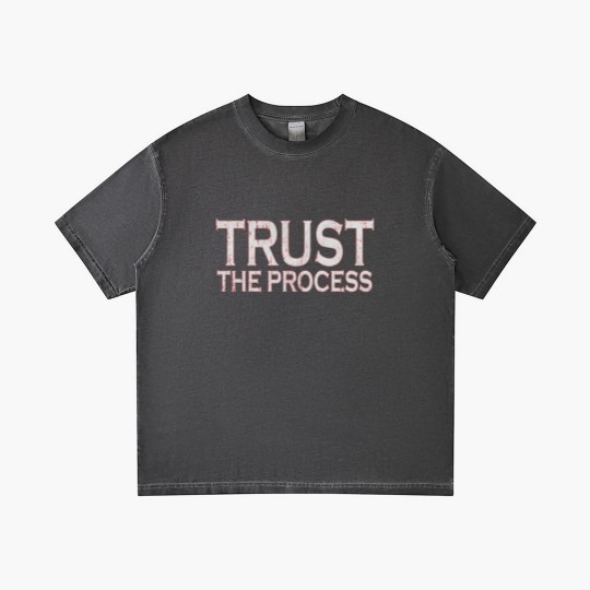 Discover Trust the Process Distressed Gradient T Shirts