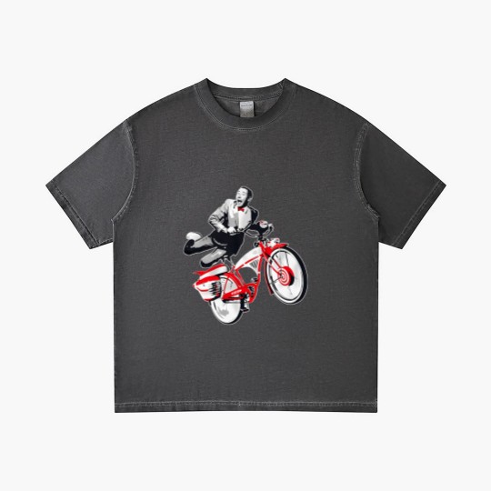 Discover Pee Wee Herman's Big Adventure Bike Gradient T Shirts, Pee-Wee Herman Bike Gradient T Shirts, Rip Paul Reubens Gradient T Shirts