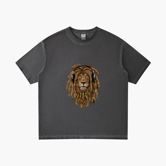 Discover Rasta Reggae Lion Music Art for Rastafari Lover Gradient T Shirts