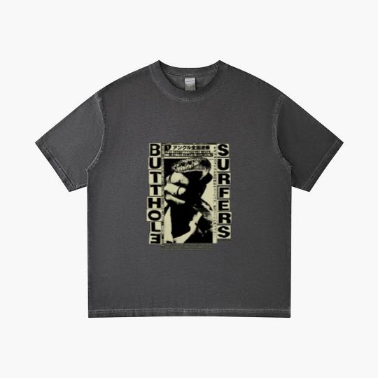Discover Butthol Surfers Vintage 90s Black Unisex Gradient T Shirts, Cotton Soft Gradient T Shirts,