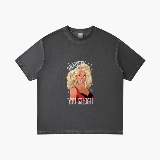 Discover Shantay You Sleigh Christmas Jumper  Drag Queen Ladies Red Xmas Sweater Gradient T Shirts