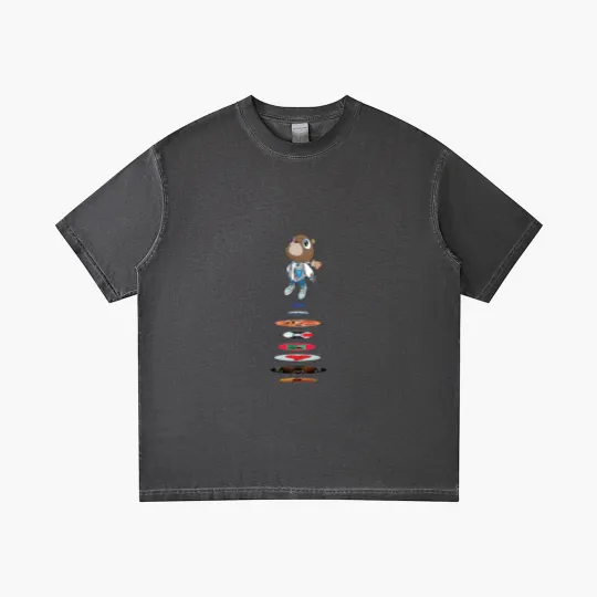 Discover Kan West Graduation Gradient T Shirts, The College Dropout