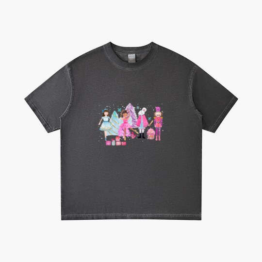 Discover The Nutcracker Ballet Pink Christmas Plum Fairy Vintage Xmas Gradient T Shirts