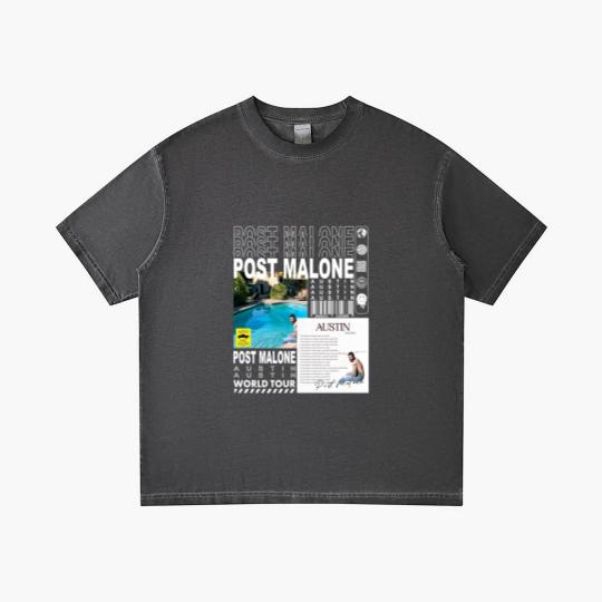 Discover Post Malone Rap Gradient T Shirts, Vintage Posty Gradient T Shirts