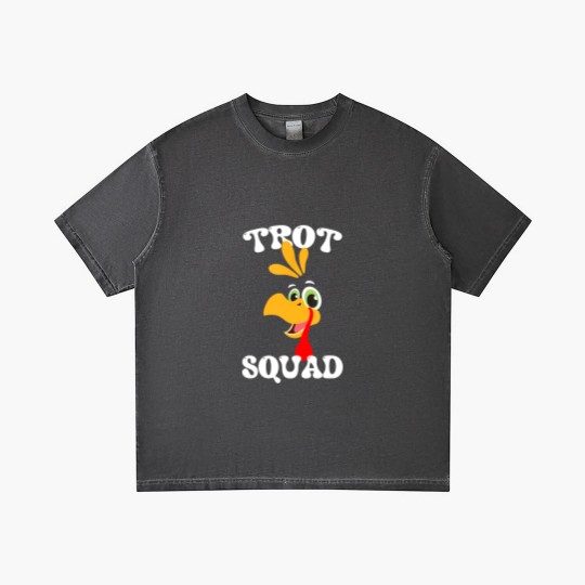 Discover Trot Squad Funny Turkey Trot Matching Thanksgiving 2023 Gradient T Shirts
