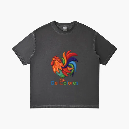 Discover De Colores Rooster Gallo Men's Jersey Polo Gradient T Shirts