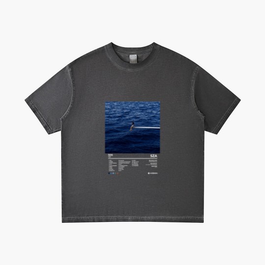 Discover S.Z.A S.O.S Album Vintage Gradient T Shirts, Sza Bootleg 90s Black Gradient T Shirts