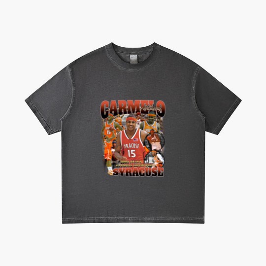 Discover Vintage 90s Graphic Carmelo Anthony Syracuse Gradient T Shirts, Carmelo Anthony Gradient T Shirts