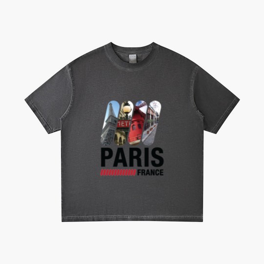 Discover Paris, France Gradient T Shirts