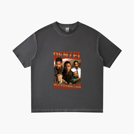 Discover DENZEL WASHINGTON Retro Vintage Gradient T Shirts - Denzel Washington Tribute Gradient T Shirts