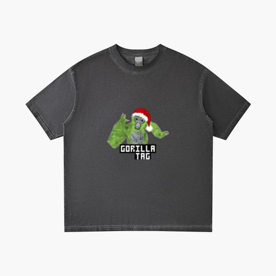 Discover Gorilla Tag Green Santa Hat Gorilla  png Gradient T Shirts