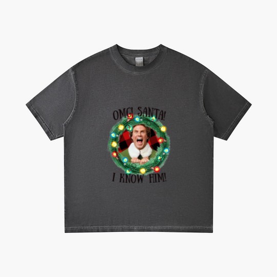 Discover Santa OMG I Know Him Gradient T Shirts, Christmas Movie Gradient T Shirts