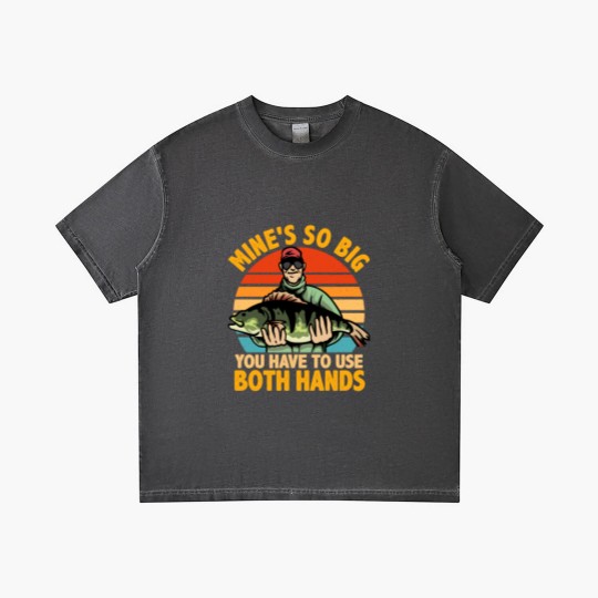 Discover Mine s so Big You Have To Use Both Hands Fishing Gradient T Shirts