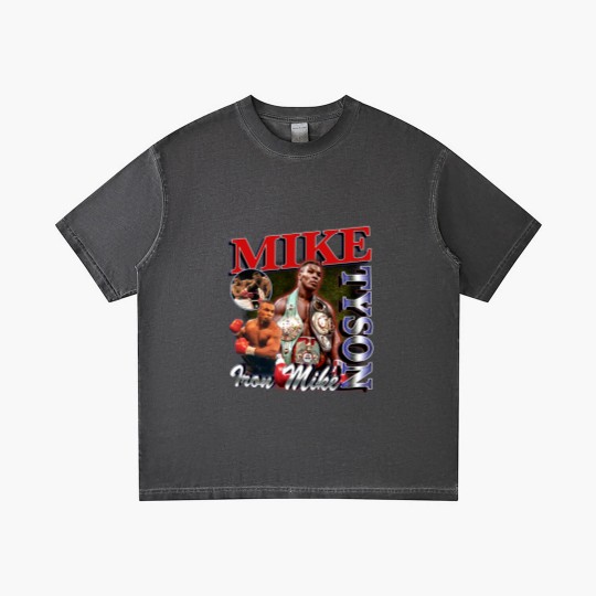 Discover Vintage Wash Mike Tyson Gradient T Shirts, Vintage Acid Wash