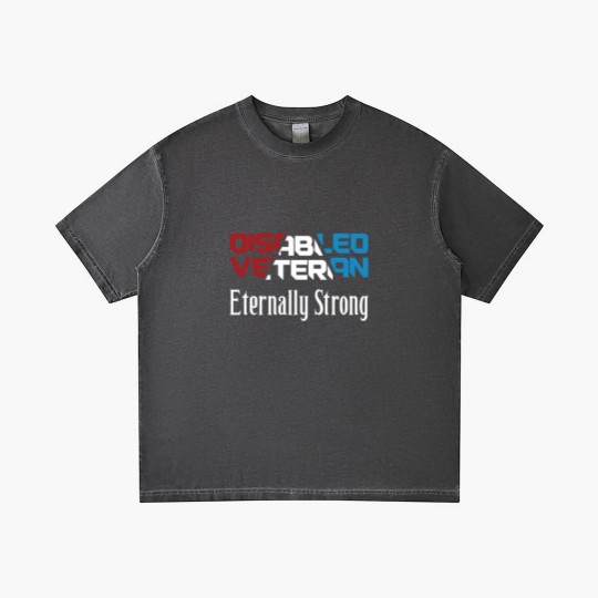 Discover Disabled Veteran Eternally Strong for American Veterans Red White Blue - Disabled Veteran - Gradient T Shirts