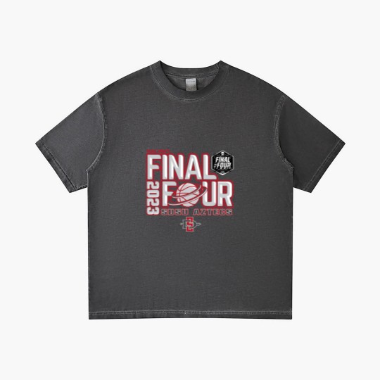Discover San Diego State Aztecs Final Four Basketball Dunk Black Gradient T Shirts