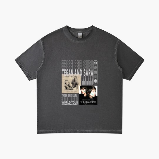Discover Tegan and Sara Music Gradient T Shirts, Vintage 90s Crybaby Tour 2023 Tickets Album The Con Graphic Gradient T Shirts
