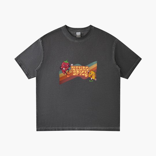 Discover Neuro Spicy Gradient T Shirts | Handmade Funny ADHD Gradient T Shirts | Retro-Style Unisex Gradient T Shirts