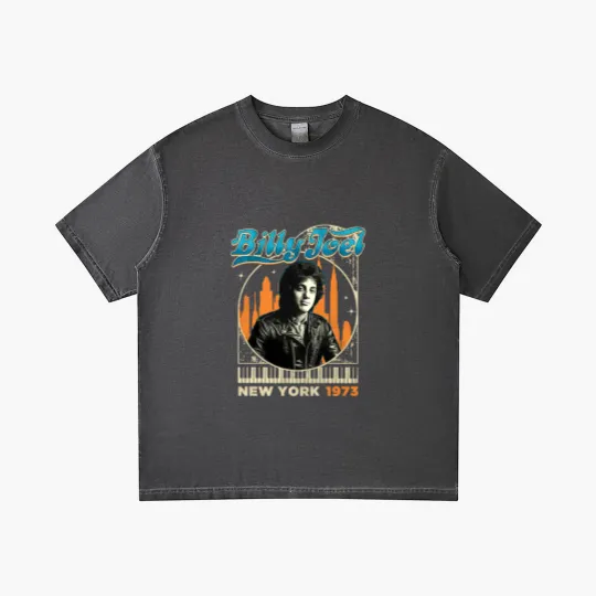 Discover Billy Joel New York 1973 Gradient T Shirts, Gift For Billy Joel Fans