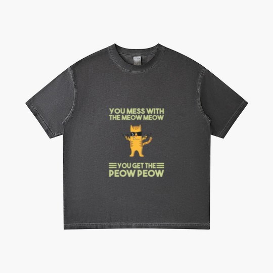 Discover You Mess With The Meow Meow You Get The Peow Peow Gradient T Shirts