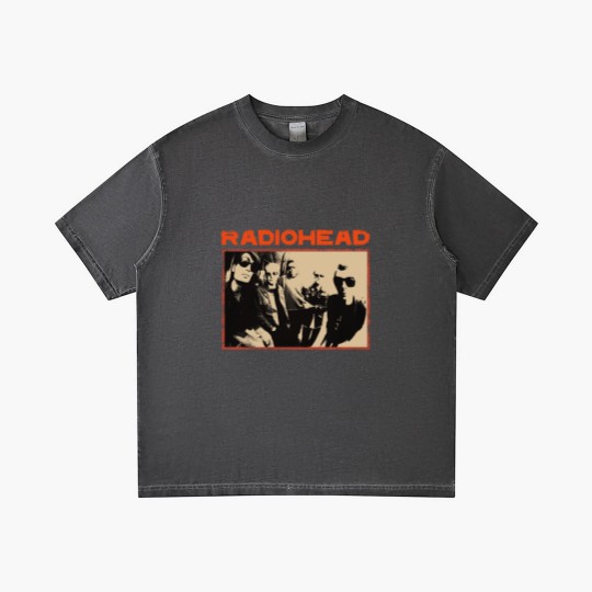 Discover Radiohead Cotton New Vintage Band Gradient T Shirts
