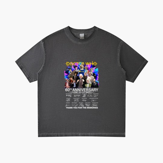 Discover Doctor Who 60th Anniversary 1963-2023 Signature Thank You Gradient T Shirts