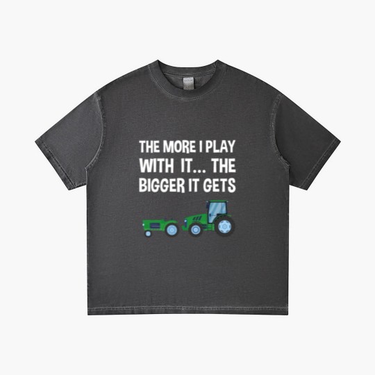 Discover The More I Play with it the bigger it gets Tractor Gradient T Shirts