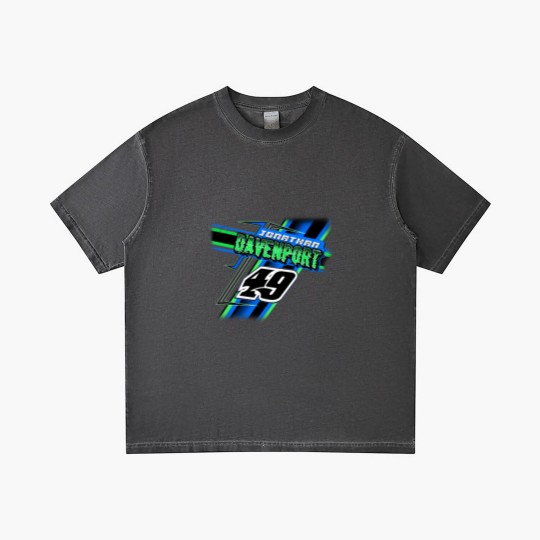 Discover Jonathan Davenport Late Model Dirt Track Blue Racing Graphic Gradient T Shirts