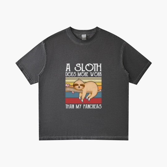 Discover A Sloth Does More Work Than My Pancreas, Gradient T Shirts