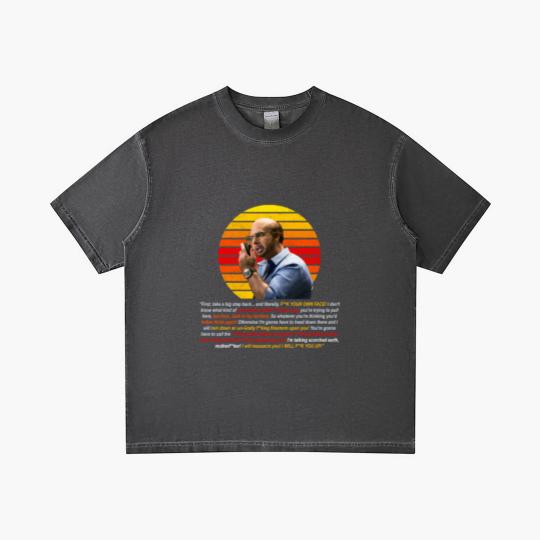Discover Tom Cruise as Les Grossman from Tropic Thunder - Curse filled Rant Gradient T Shirts