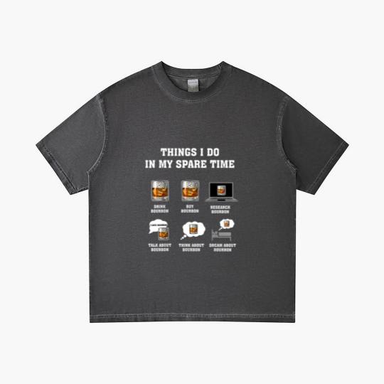 Discover Things I Do In My Spare Time Drink Bourbon By Bourbon Gradient T Shirts