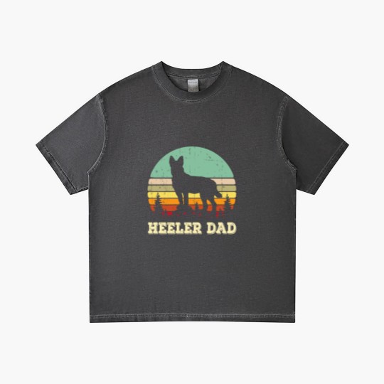 Discover Australian Cattle Dog Red Blue Pet Heeler Dad Cute Mens Gift Gradient T Shirts