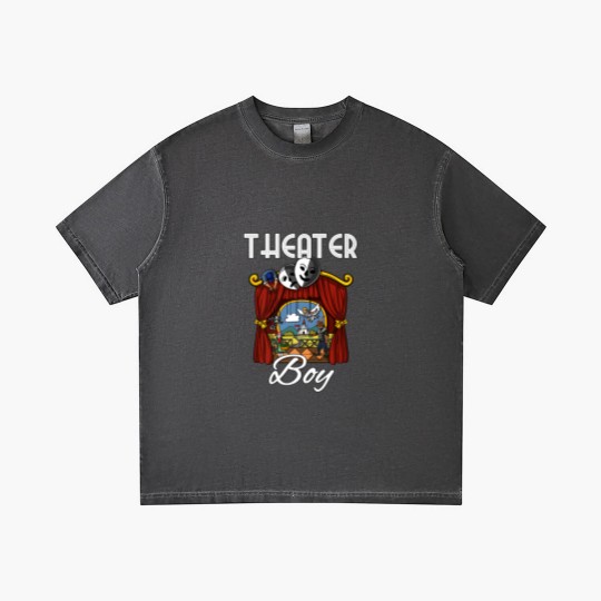 Discover Theater Boy Drama Stage Play Actor Kids Gradient T Shirts