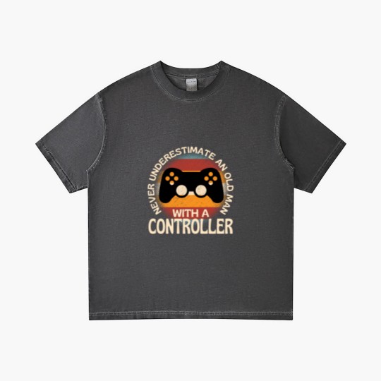 Discover Old Man With A Controller Gradient T Shirts