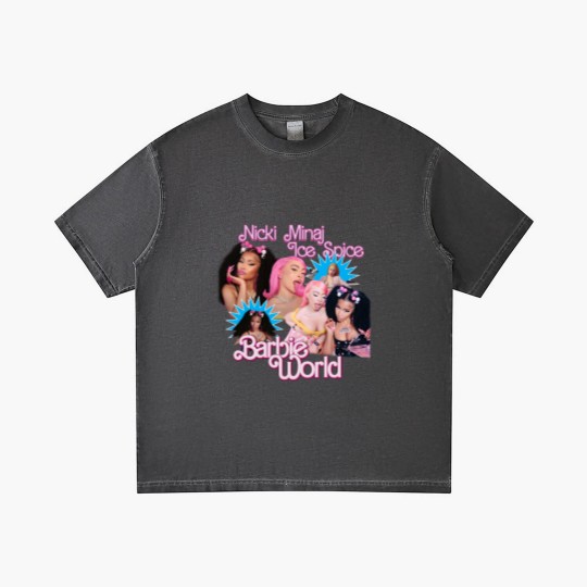 Discover Nicki Minaj x Ice Spice Barbie World Vintage Gradient T Shirts