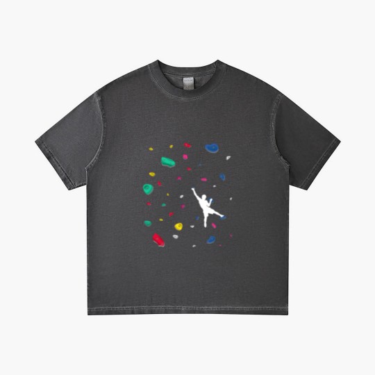 Discover Climbing Boulder Wall Rock Climber Bouldering Gradient T Shirts