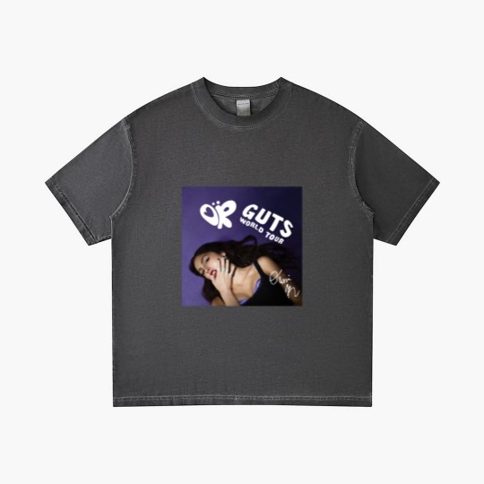 Discover Olivia Rodrigo GUTS World Tour 2024 Gradient T Shirts Olivia Rodrigo Retro Gradient T Shirts Gift Fans, Olivia Rodrigo GUTS Album Gradient T Shirts
