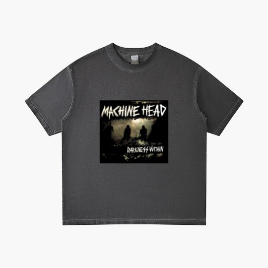 Discover Vintage Machine Head Darkness Within metal band Gradient T Shirts