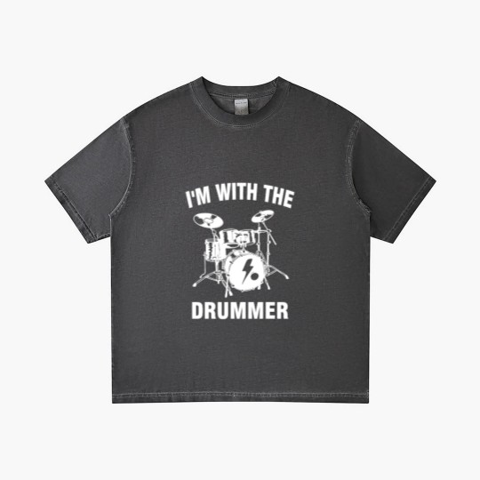 Discover I m With The Drummer Gradient T Shirts