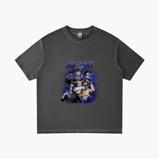 Discover Johnny Cage Mortal Kombat 1 90s Gradient T Shirts, Bootleg Movie Fighting Games Vintage Y2K Gradient T Shirts