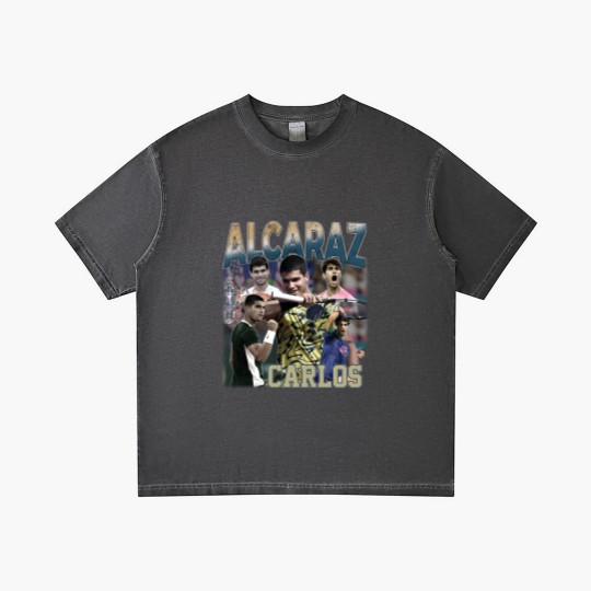 Discover Carlos Alcaraz Gradient T Shirts, Carlos Alcaraz 90s Bootleg Gradient T Shirts